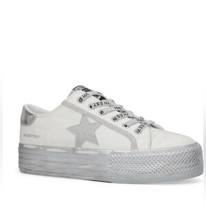 Vintage VH EST 1954 Havana Shoes Originals Design Glitter Star White Size 8